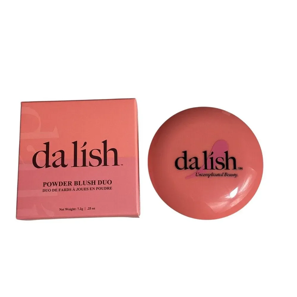 da lish Powder Blush Duo Peachy Keen Fab Squad Vegan Cruelty Free 7.2g New